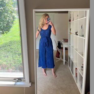 Anthropologie Maeve Sonata Royal Blue Jumpsuit